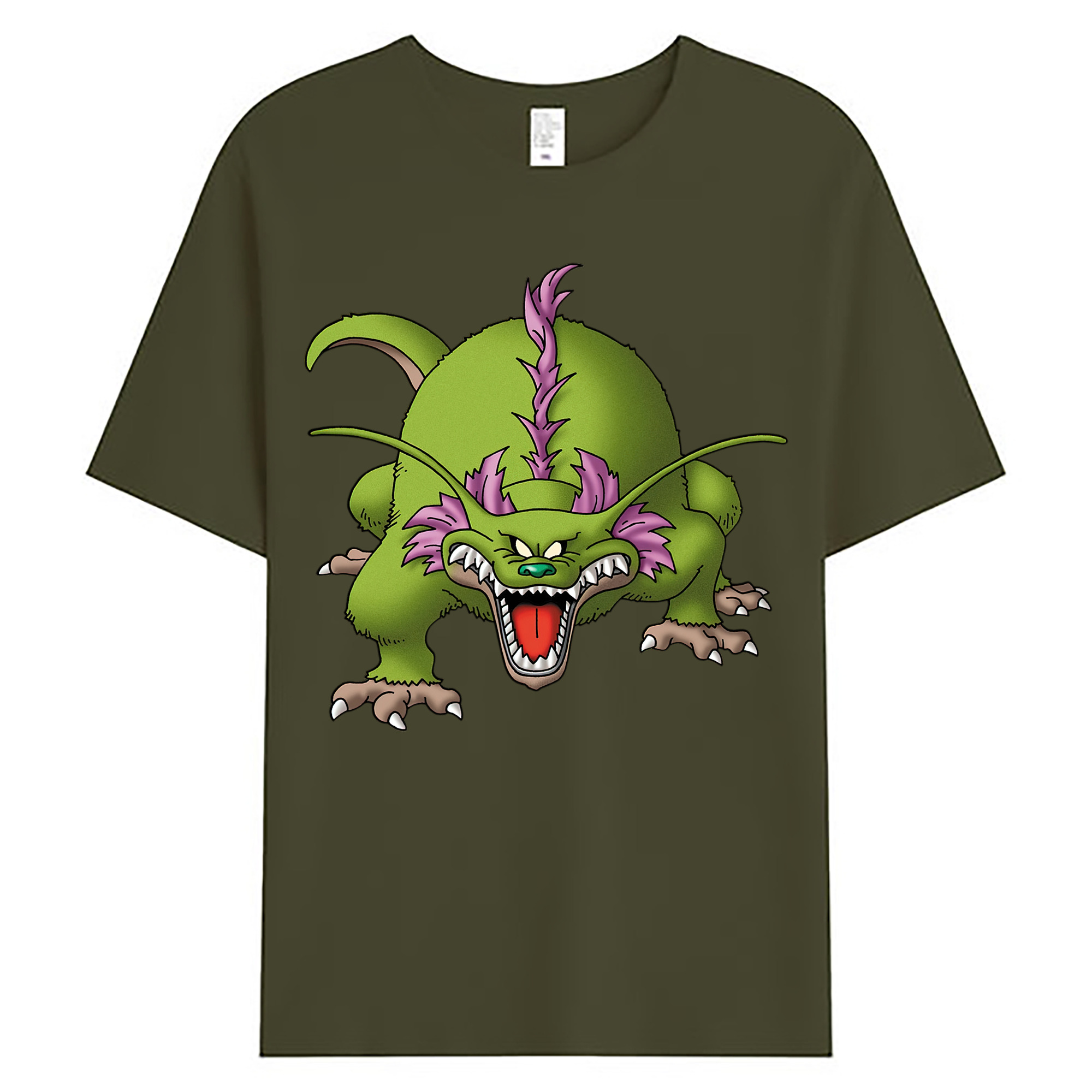 （画像用） ドラゴンクエスト Doragon Kuesuto Dragon Quest 綿100％ メンズ半袖Tシャツ｜肌触りやわらか＆通気性
